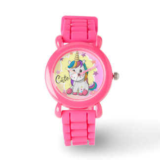 kids wristwatch unicorn design