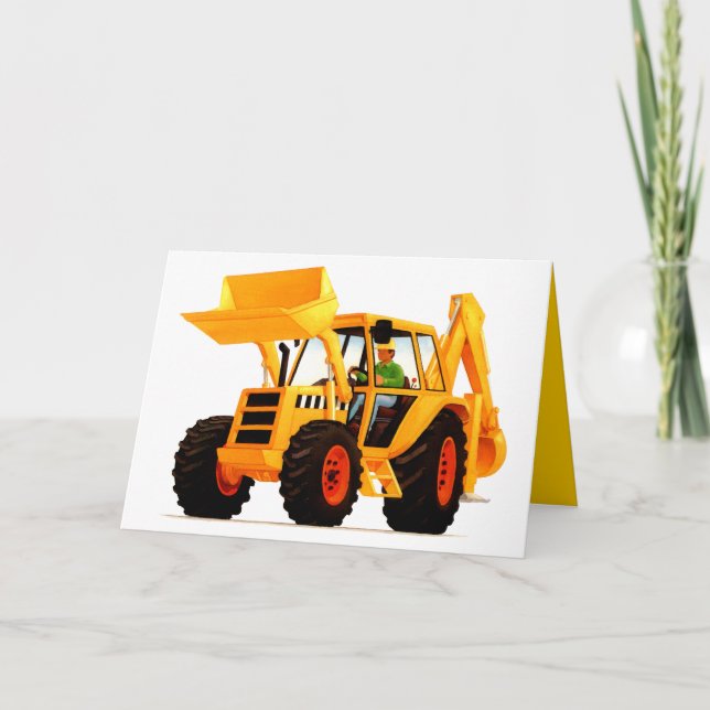 Kid's Yellow Digger Card (Front)