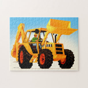 Kid's Yellow Digger Jigsaw Puzzle