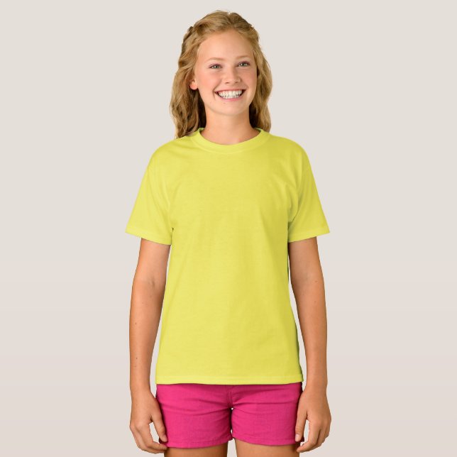 Kids Yellow T-Shirt / Customise (Front Full)