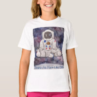 Kids Yoga Astronaut No Place Like Om T-shirt