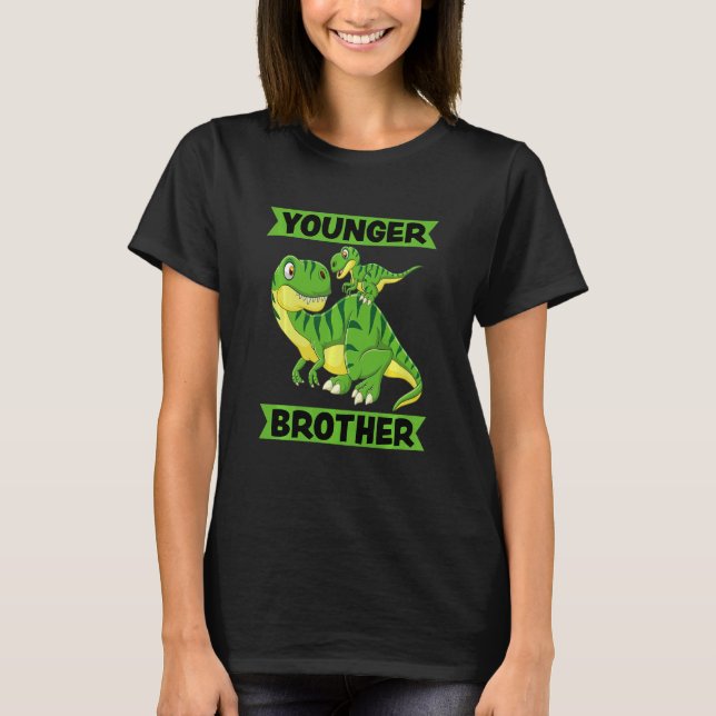 Kids Younger Brother 2023 Dinosaur Rex for Kids   T-Shirt (Front)
