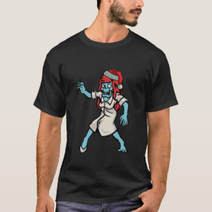 Kids Zombie Nurse Christmas Funny X-Mas Pajama Boy T-Shirt