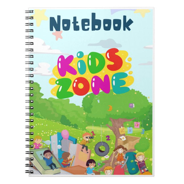Kids Zone Cute Dino Notebook (Front)