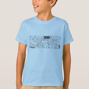 Kids Zoo Cartoon Animals T Shirts