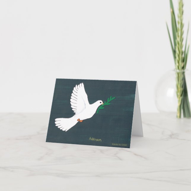 KidsArt for CHOC - Dove Card (Front)