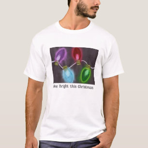 KidsArt for CHOC - Shine Bright Christmas Lights T-Shirt