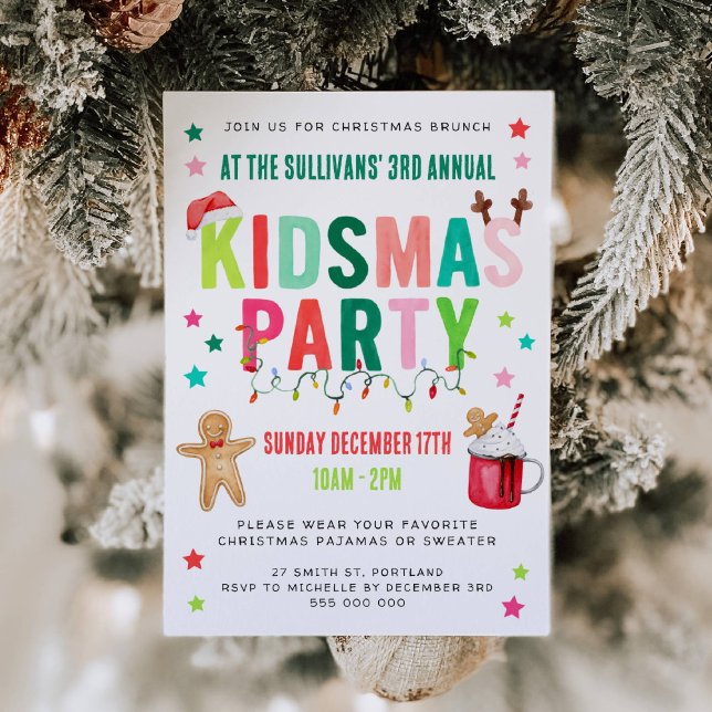 Kidsmas Christmas Party Invitation (Creator Uploaded)