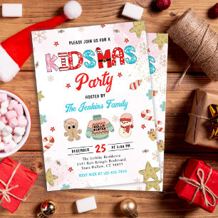 Kidsmas Winter Christmas Party Invitation