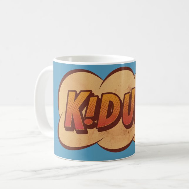 KIDULT - An Adult who is a Kid at heart - Cartoon  Coffee Mug (Front Left)