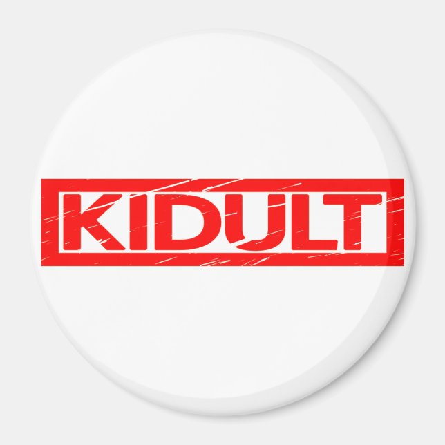 Kidult Stamp Magnet (Front)