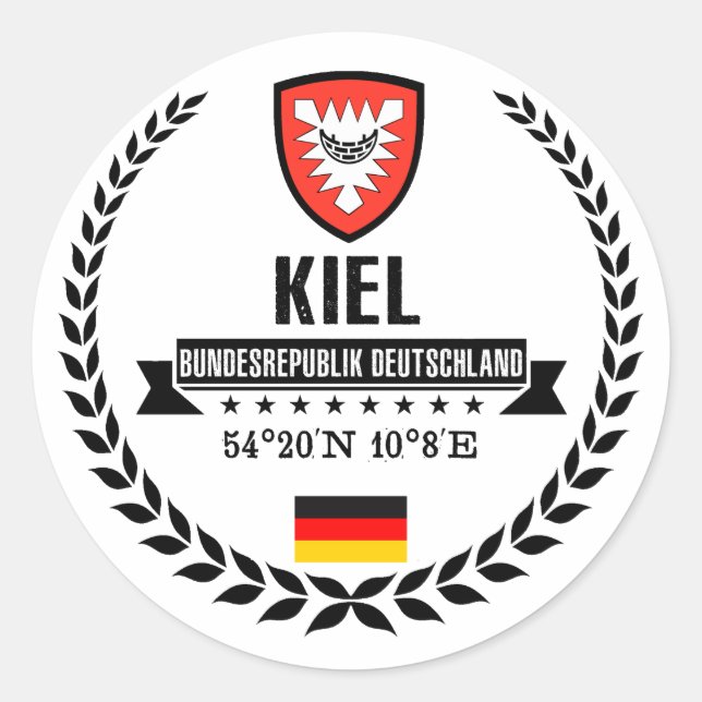Kiel Classic Round Sticker (Front)