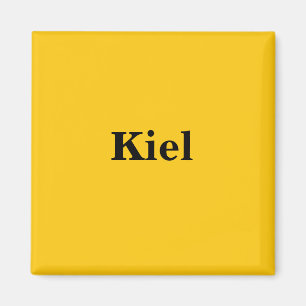 Kiel Magnet Schild Gold Gleb