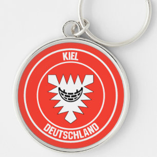 Kiel Round Emblem Key Ring