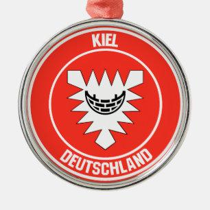 Kiel Round Emblem Metal Ornament