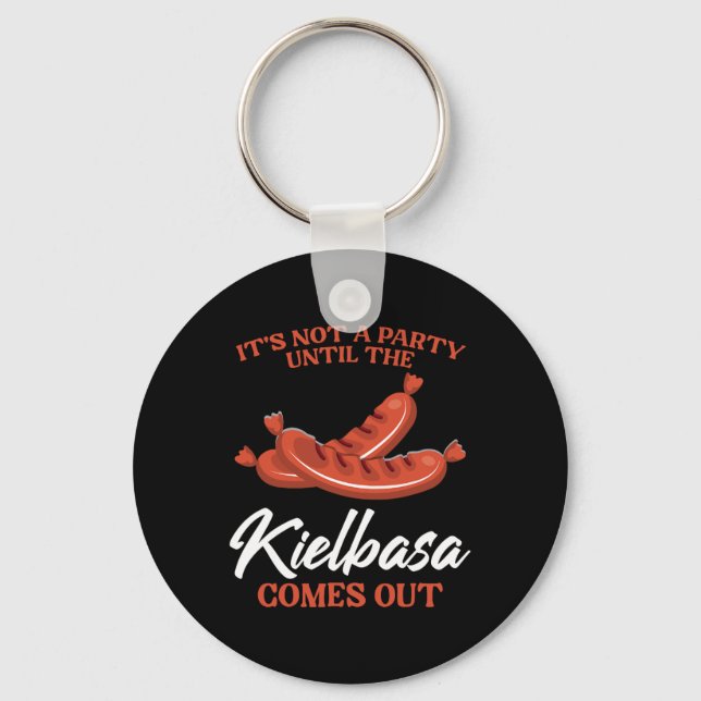 Kielbasa Poland Meat Sausage Food Lover Polish Men Key Ring (Front)