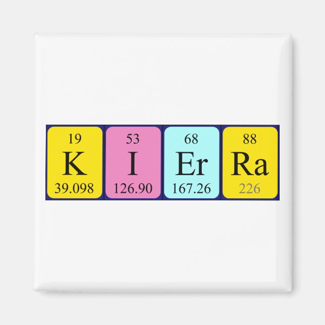Kierra periodic table name magnet (Front)