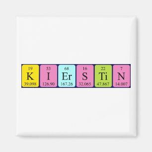 Kierstin periodic table name magnet