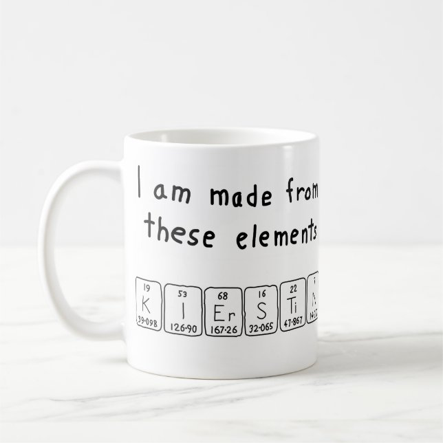 Kierstin periodic table name mug (Left)