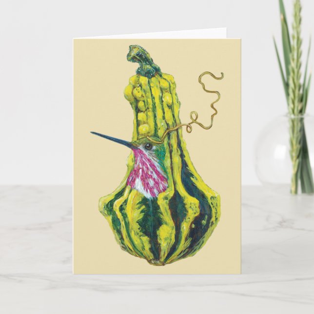 Kieth the calliope hummingbird 5x7 card (Front)