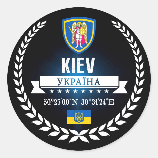 Kiev Classic Round Sticker (Front)