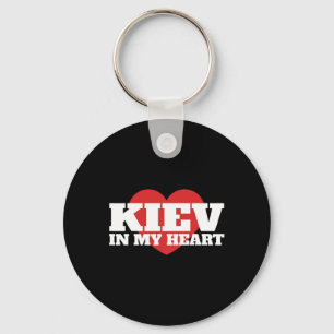 Kiev In My Heart - Traveler Souvenir From Ukraine  Key Ring