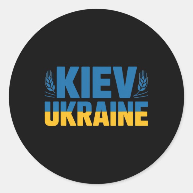 Kiev Ukraine 1  Classic Round Sticker (Front)