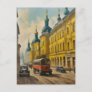 Kiev Ukraine watercolor Postcard