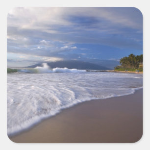 Kihei Beach, Maui, Hawaii, USA Square Sticker