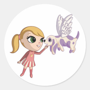 Kiki and Sugarplum Classic Round Sticker