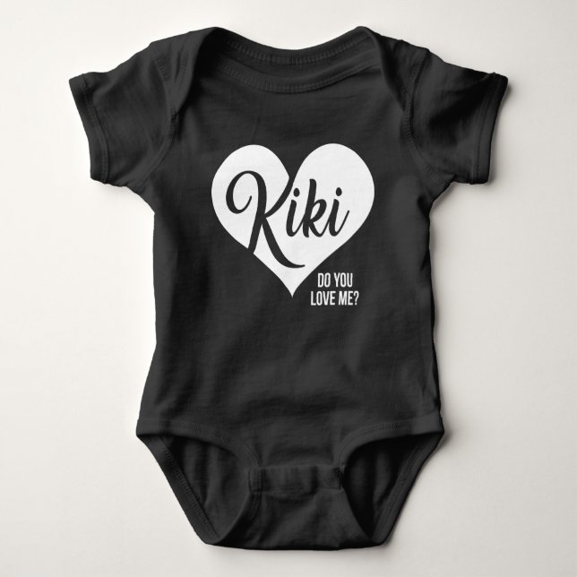 Kiki - Do you Love Me? - Baby Playsuit Romper Baby Bodysuit (Front)