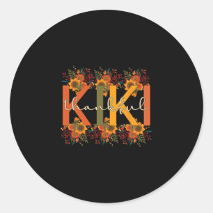 Kiki Grandmother Thanksgiving Kiki Grandma  Classic Round Sticker