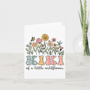 Kiki Of The Little Wildflower Baby Birthday Floral Card