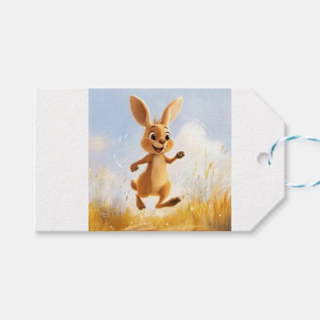 Kiki the Bunny Gift Tags (Front (Horizontal))