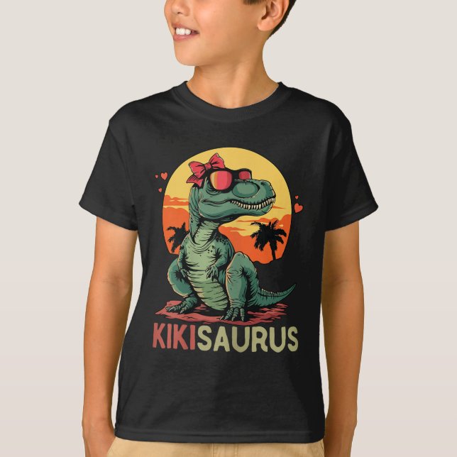 Kikisaurus Dino Dinosaur Kiki-saurus T-rex Mother' T-Shirt (Front)