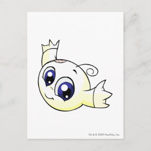 Kiko White Postcard
