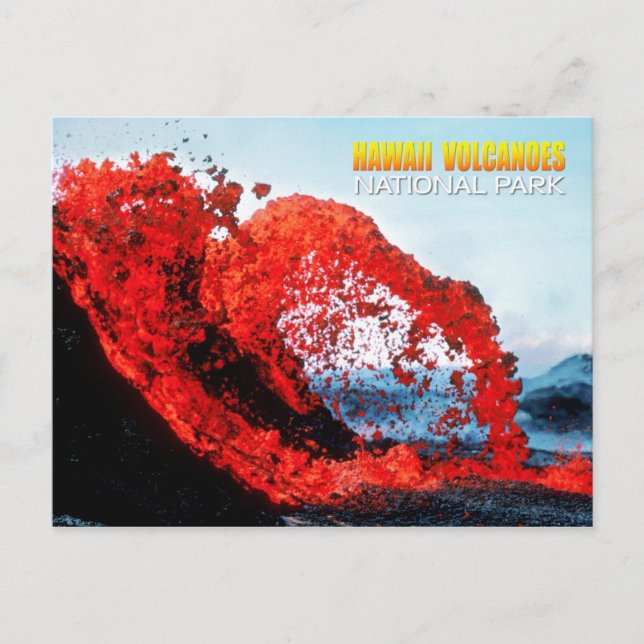 Kilauea eruption, Hawaii Volcanoes National Park Postcard (Front)