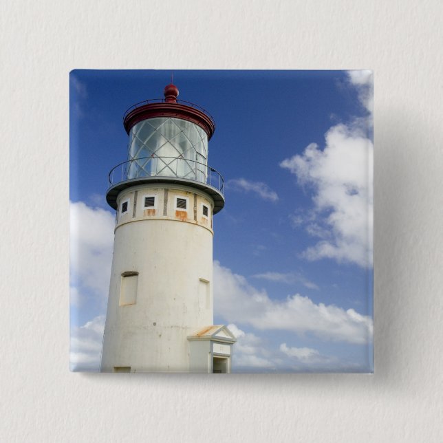 Kilauea Lighthouse 15 Cm Square Badge (Front)