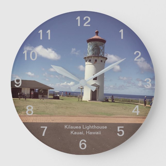 Kilauea Lighthouse Large Clock (Front)