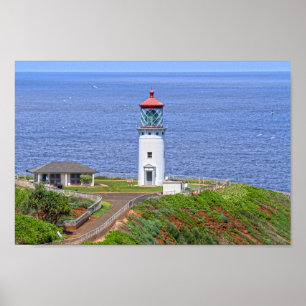 Kilauea Lighthouse on Kauai, Hawaii Poster