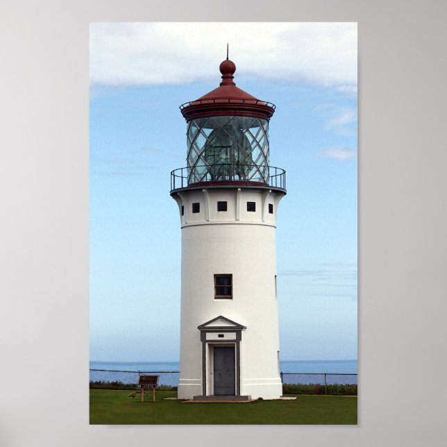 Kilauea Lighthouse on Kauai Poster (Front)