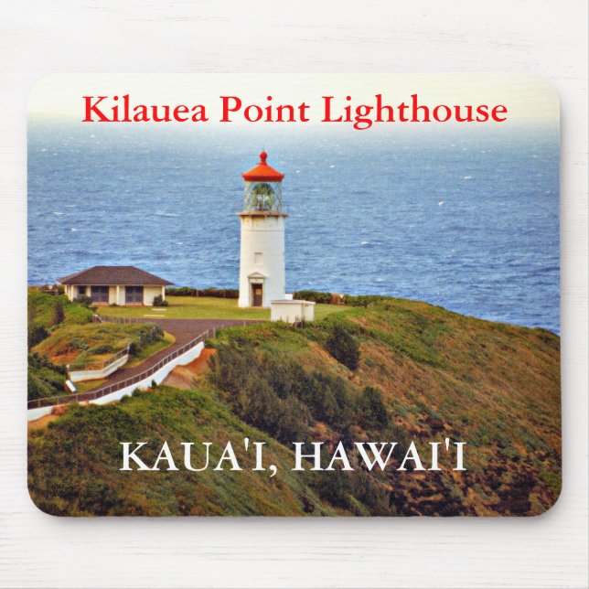 Kilauea Point Lighthouse, Kaua'i, Hawai'i Mousepad (Front)