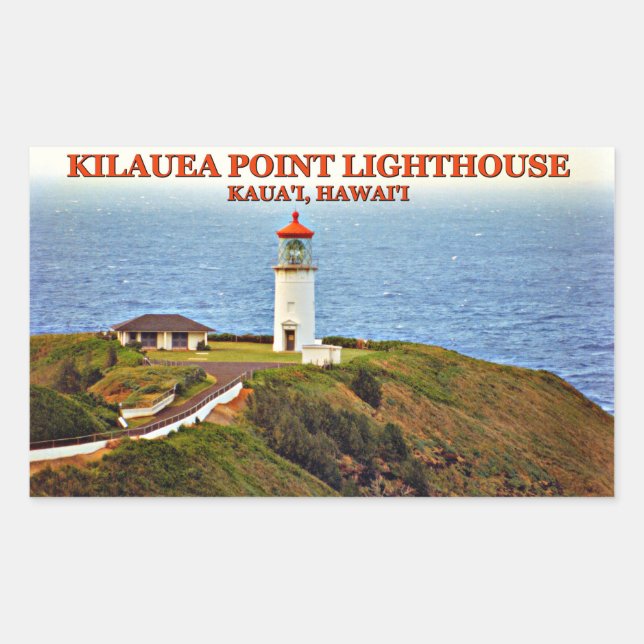 Kilauea Point Lighthouse, Kauai, Hawaii Stickers (Front)