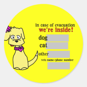 "Kiley" Evacuation Sticker