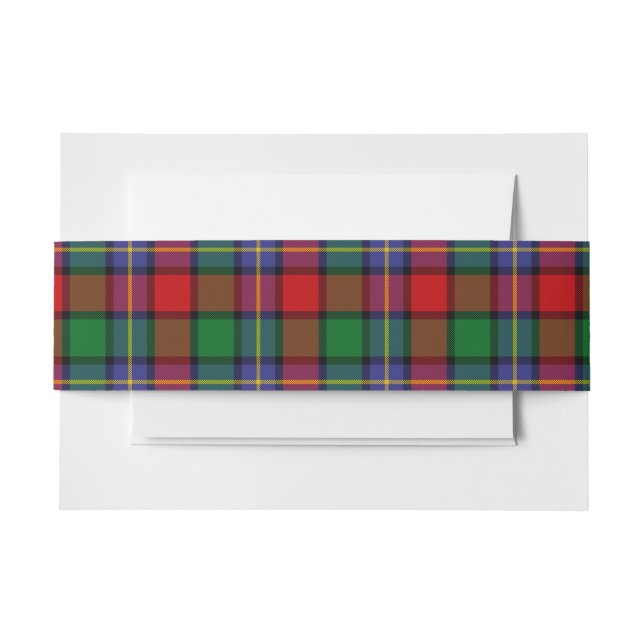 Kilgore Scottish Tartan Belly Band Invitation Belly Band (Front Example)
