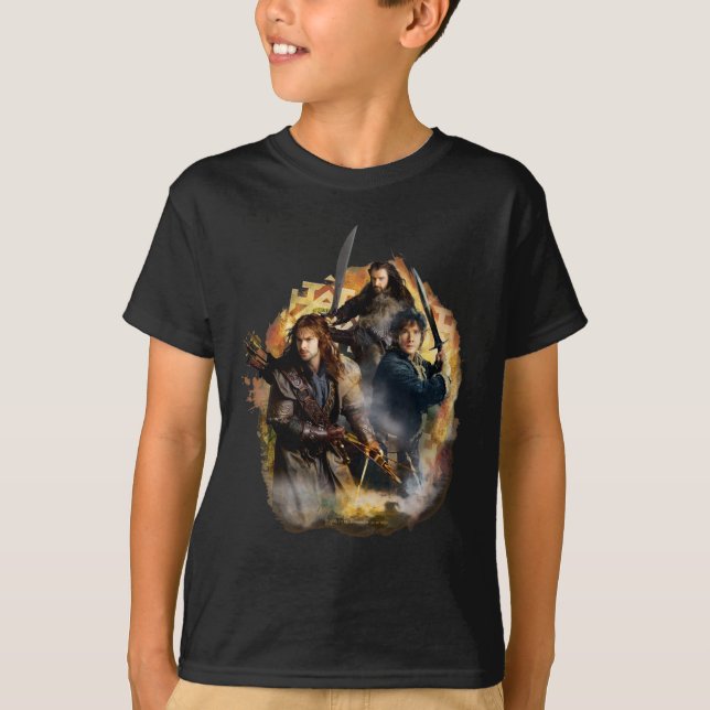 Kili, BILBO BAGGINS™, & THORIN OAKENSHIELD™ Art T-Shirt (Front)