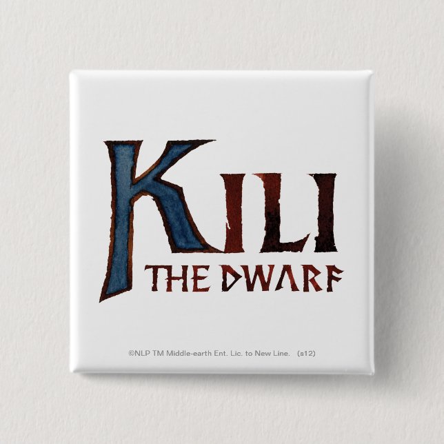 KILI THE DWARF™ Name 15 Cm Square Badge (Front)