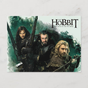 Kili, THORIN OAKENSHIELD™, & Fili Graphic Postcard
