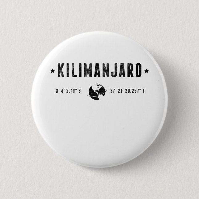 Kilimanjaro 6 Cm Round Badge (Front)