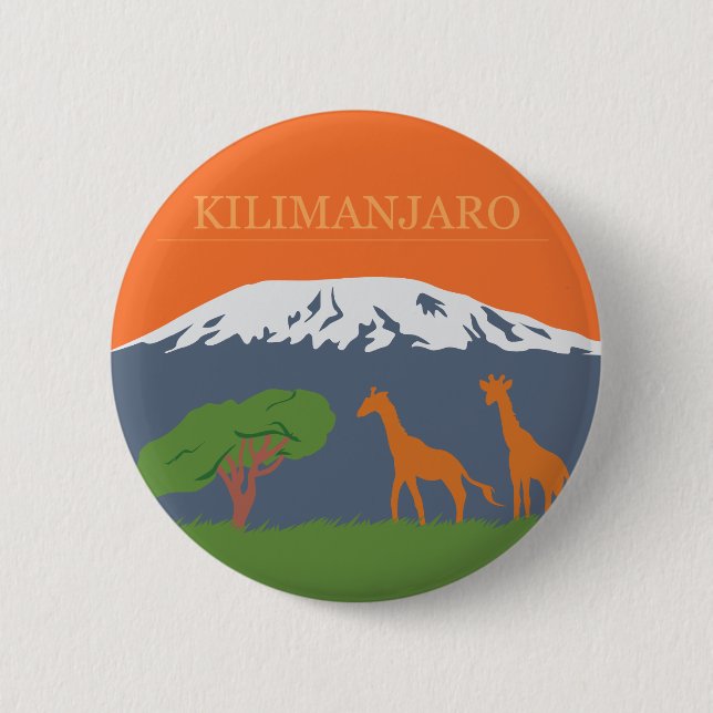 Kilimanjaro 6 Cm Round Badge (Front)